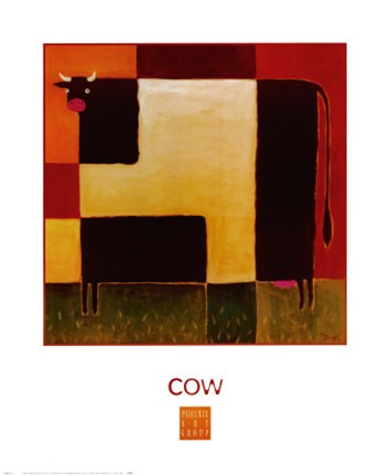 Framed Cow Print