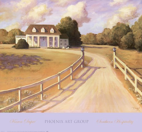 Framed Southern Hospitality Print