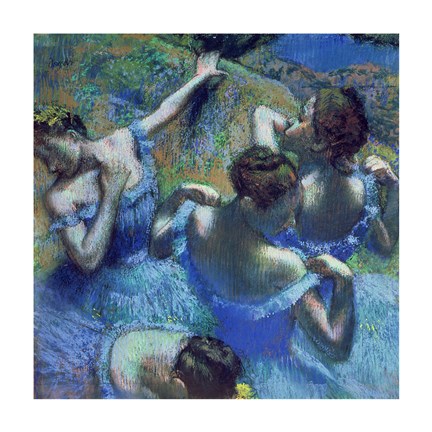 Framed Blue Dancers, c.1899 Print