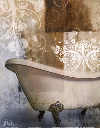Framed Bath Room &amp; Ornaments I Print