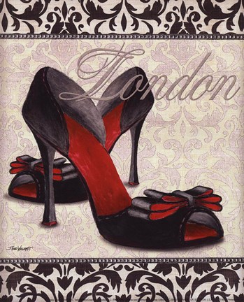 Framed Classy Shoes I - mini Print