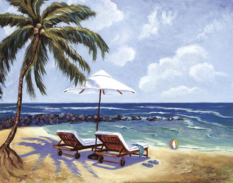 Framed Sea Side - mini Print