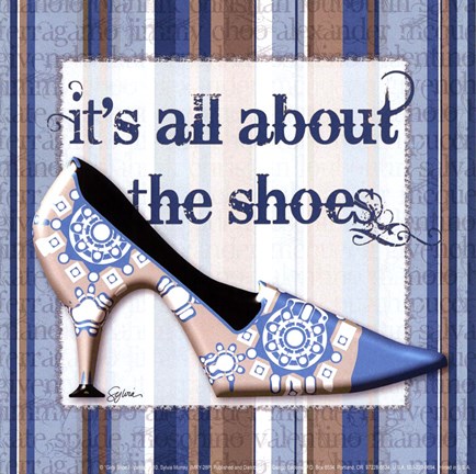 Framed Girly Shoe I - petite Print