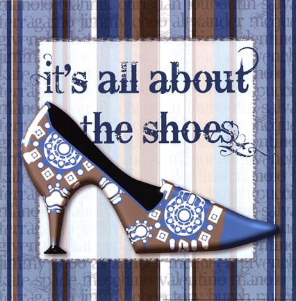 Framed Girly Shoe I Print