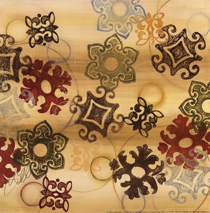 Framed Cheerful Greeting Square I - mini Print