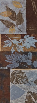 Framed Blue Fusion Panel II - mini Print