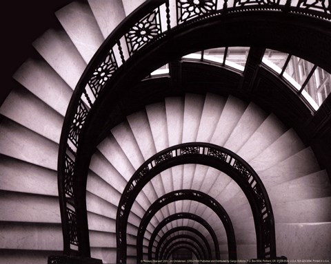 Framed Rookery Stairwell - mini Print