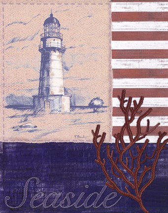 Framed American Coastal II Print
