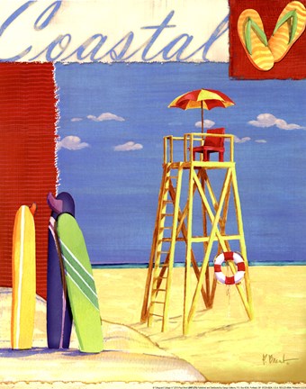 Framed Lifeguard Collage IV Print