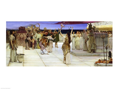 Framed Dedication to Bacchus, 1889 Print