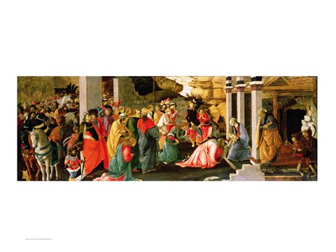 Framed Adoration of the Magi, c.1470 Print