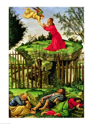 Framed Agony in the Garden, c.1500 Print