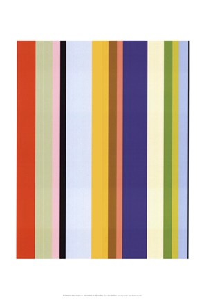 Framed Curry Stripe Print