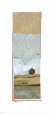 Framed Pasture of Light III Print