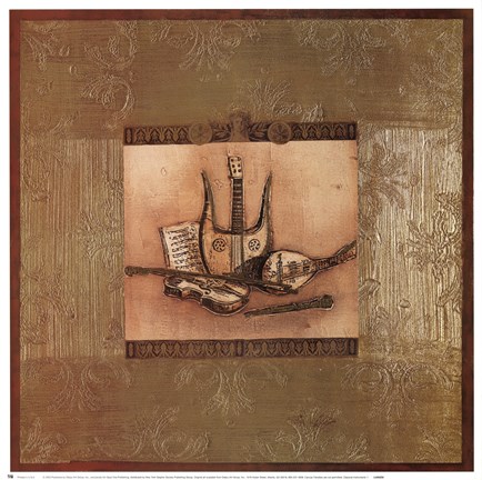 Framed Classical Instrument I Print