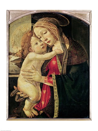 Framed Virgin and Child, c.1500 Print
