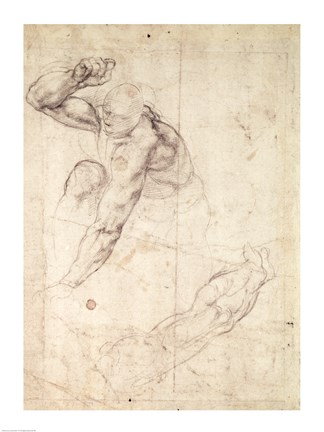 Framed Male figure study Print