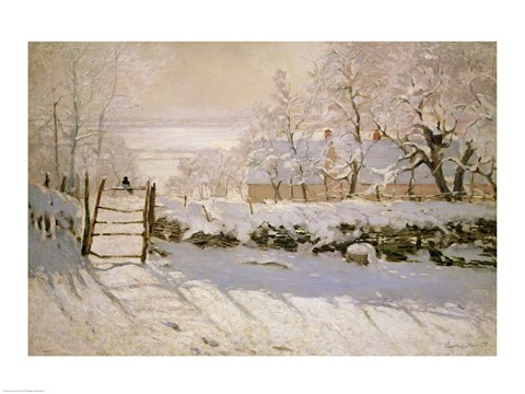 Framed Magpie, 1869 Print