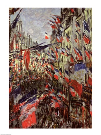 Framed Rue Saint-Denis, Celebration of June 30, 1878 Print