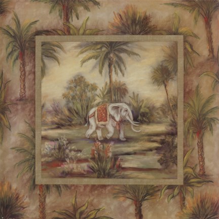 Framed Elephants I Print