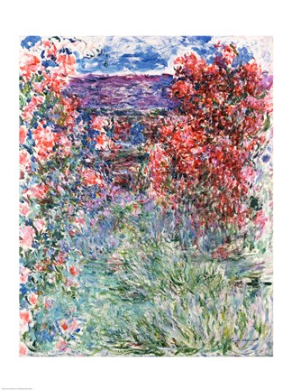 Framed House at Giverny under the Roses, 1925 Print