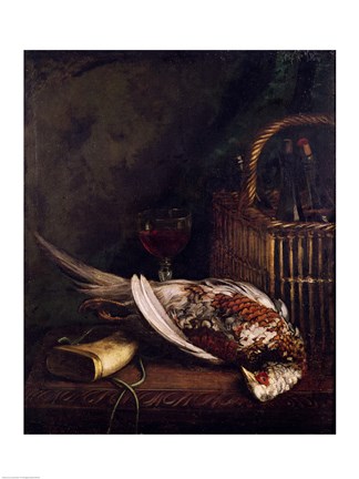 Framed Still Life with a Pheasant, c.1861 Print