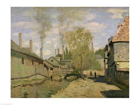 Framed Stream of Robec at Rouen, 1872 Print