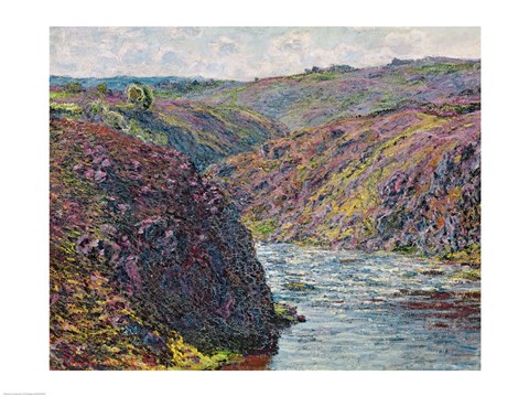 Framed Ravines of the Creuse at the End of the Day, 1889 Print