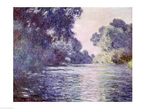 Framed Branch of the Seine near Giverny, 1897 detail Print