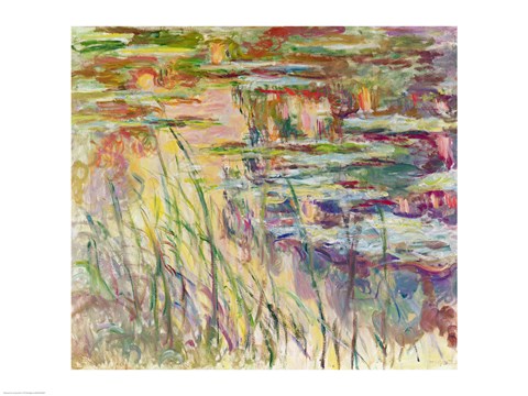 Framed Reflections on the Water, 1917 Print