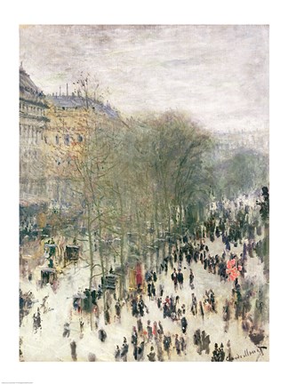 Framed Boulevard des Capucines, 1873-4 Print