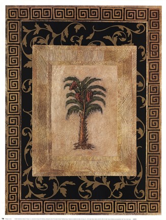 Framed Palm Tree II Print
