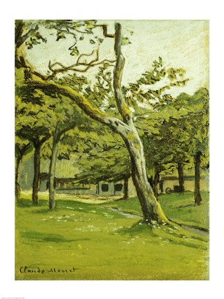 Framed Customs Hut, Morning, 1882 Print