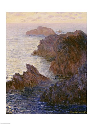 Framed Rocky Point at Port-Goulphar Print