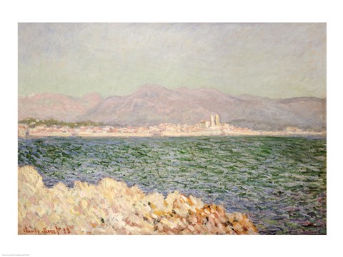 Framed Gulf of Antibes, 1888 Print