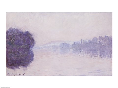 Framed Seine near Vernon, Morning Effect, c.1894 Print