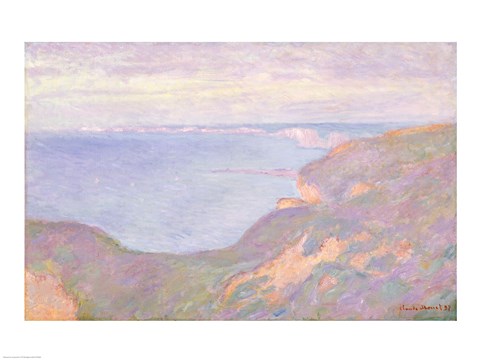 Framed Cliffs near Dieppe, 1897 Print