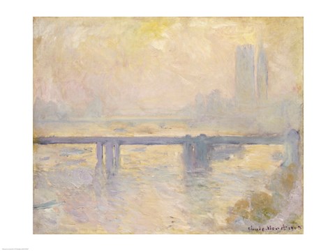 Framed Charing Cross Bridge, 1903 Print