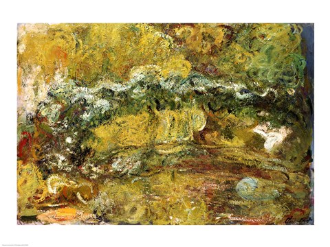 Framed Japanese Bridge, c.1918-24 Print