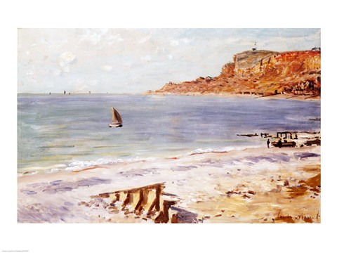 Framed Seascape at Sainte-Adresse Print