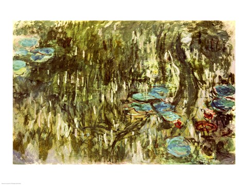 Framed Lily Pond, 1881 Print