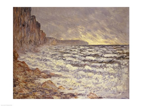 Framed Seafront, Fecamp, 1881 Print