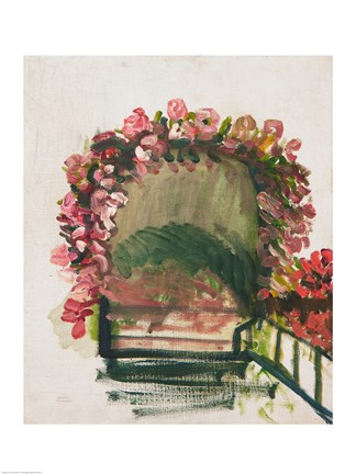 Framed Roses arches, Giverny, 1912-13 Print