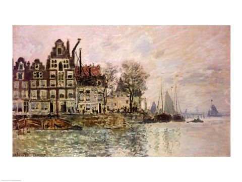 Framed Port of Amsterdam Print