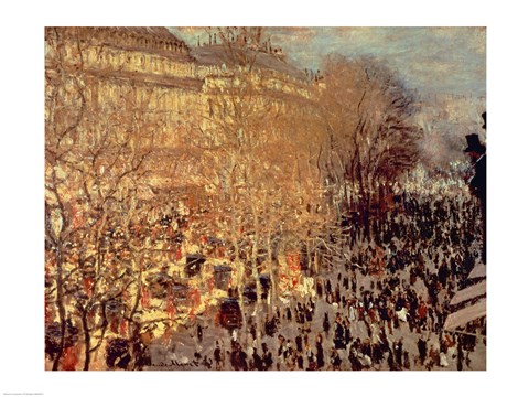 Framed Boulevard des Capucines, 1873 Print