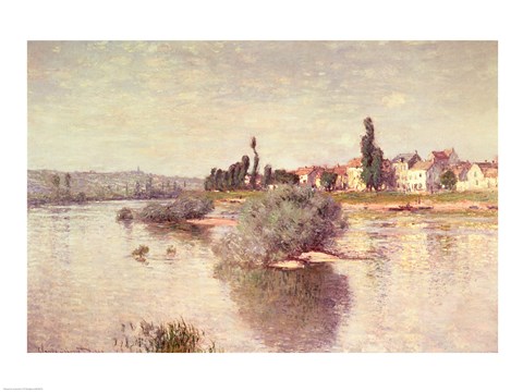 Framed Seine at Lavacourt, 1880 Print