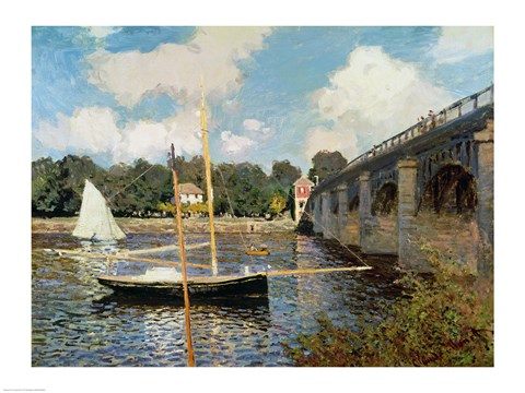 Framed Seine at Argenteuil Print