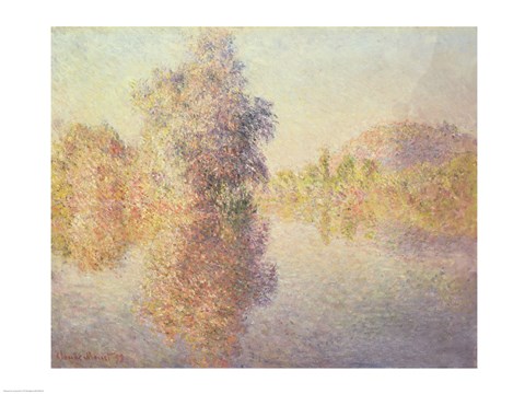 Framed Morning on the Seine at Giverny, 1893 Print