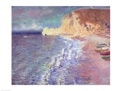 Framed Morning at Etretat, 1883 Print