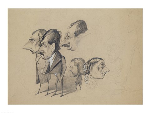 Framed Petit Pantheon Theatral, 1860 Print